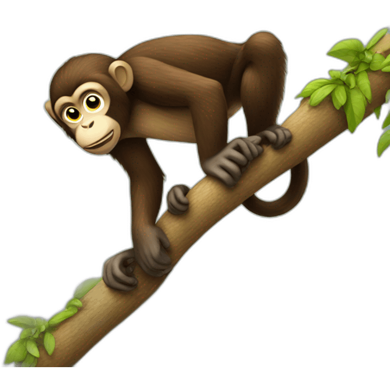 climbing monkey emoji