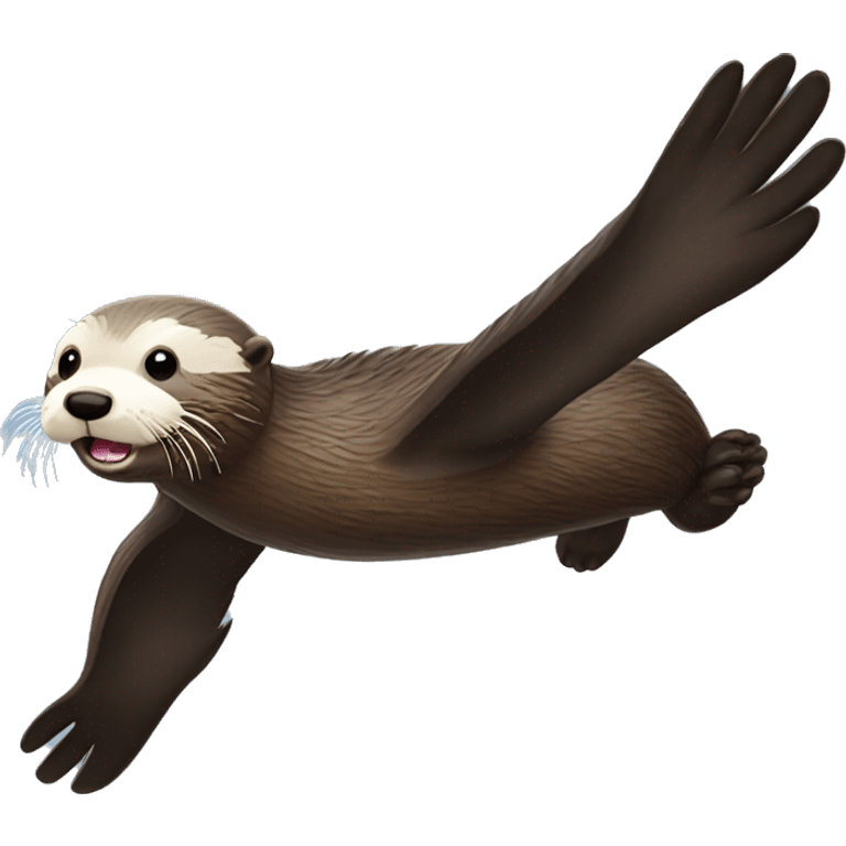 Flying sea otter emoji