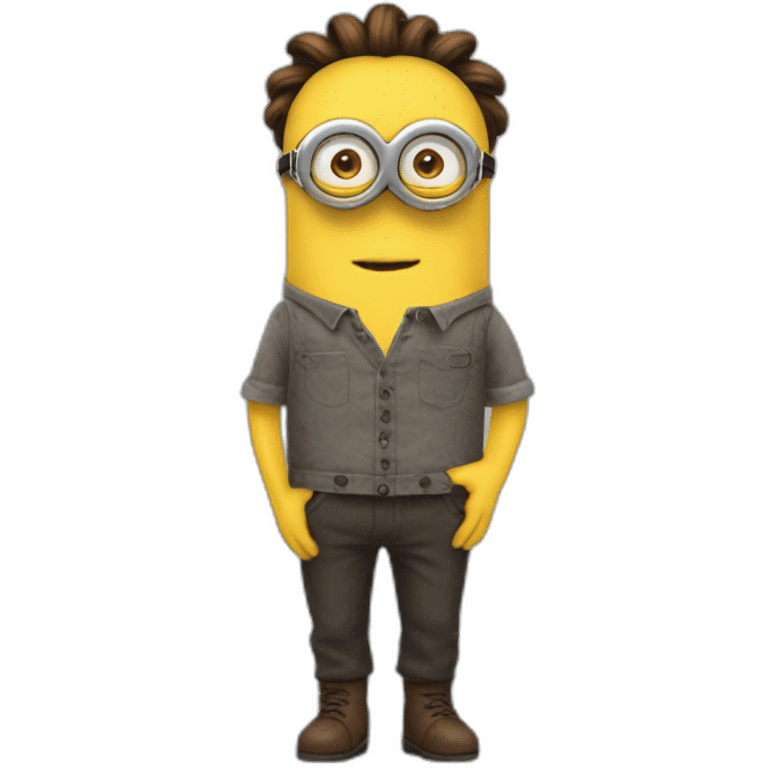 minions whole body with a brown chignon emoji