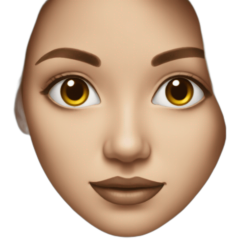 painted woman's face emoji