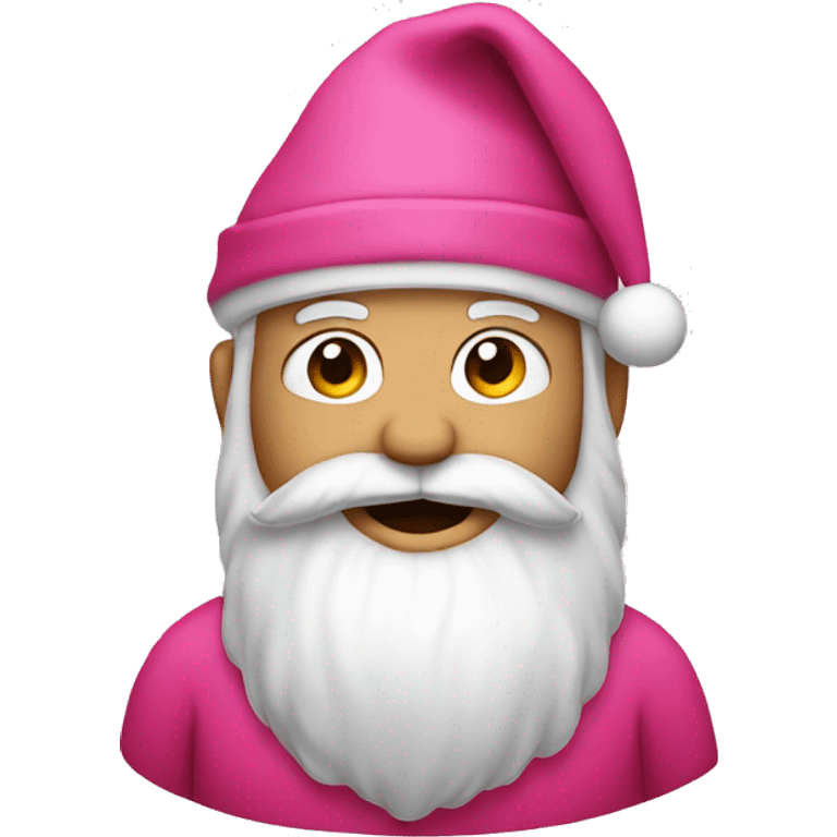 Pink Santa emoji