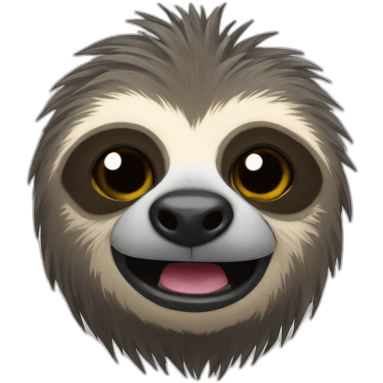 Punk sloth emoji