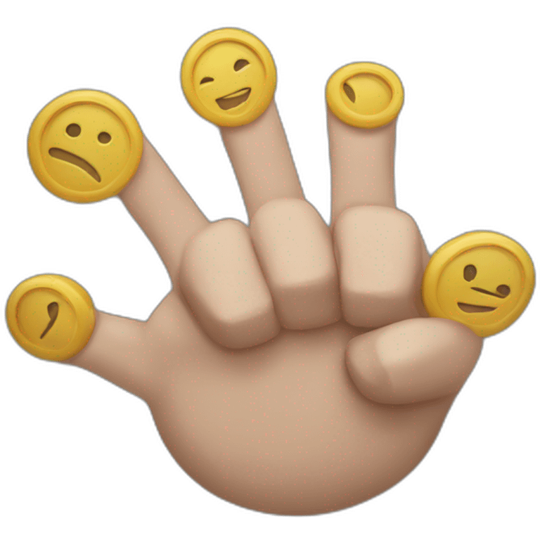 circle fingers punch game emoji