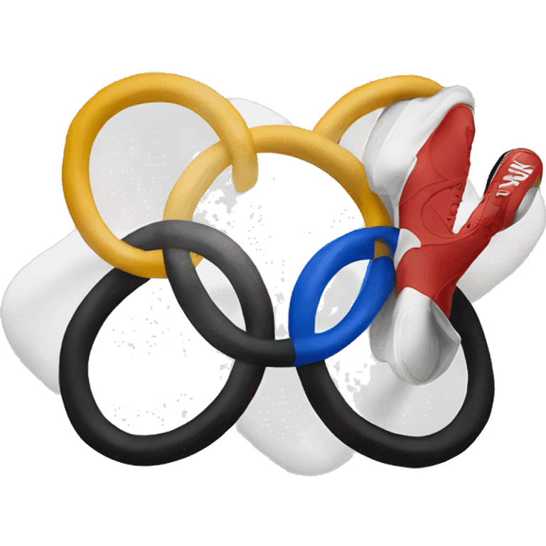 Olympics rings with nike loho emoji