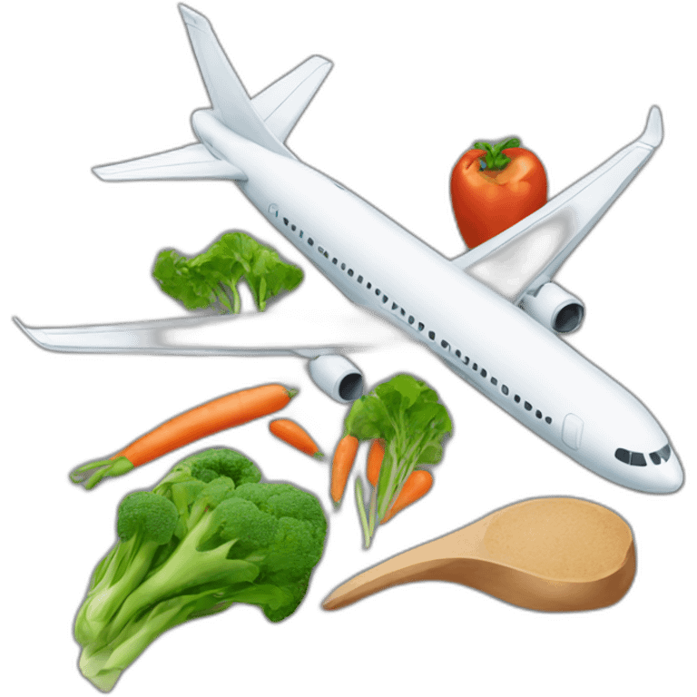 avion vegetariano emoji