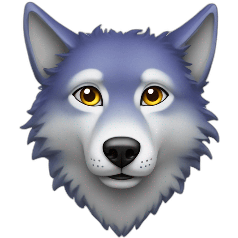 loup dans l'espace emoji