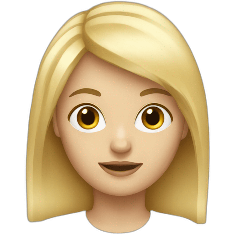 white-woman-with-blond-hair-fringe emoji