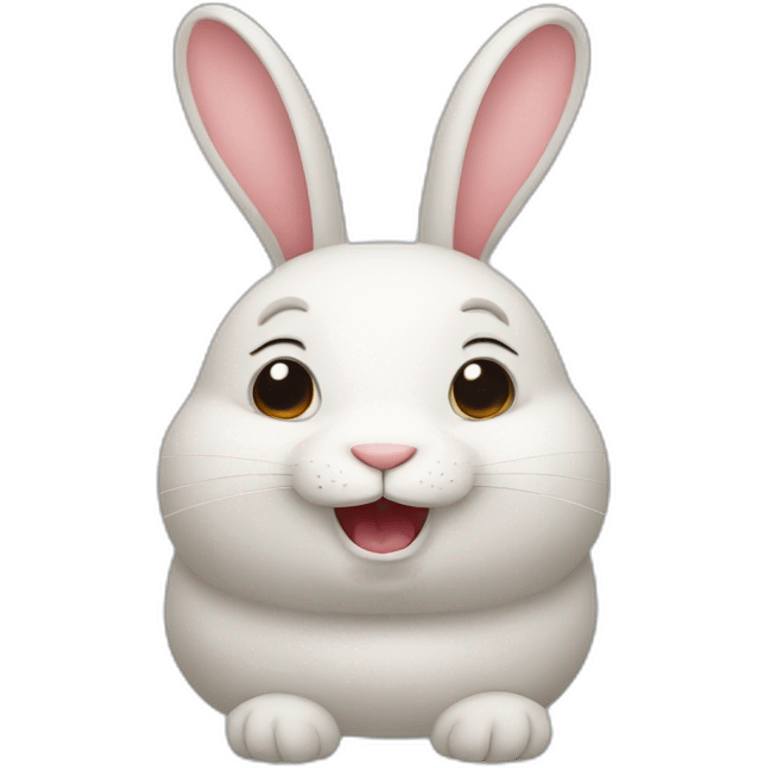 Fat rabbit with buck teeth emoji