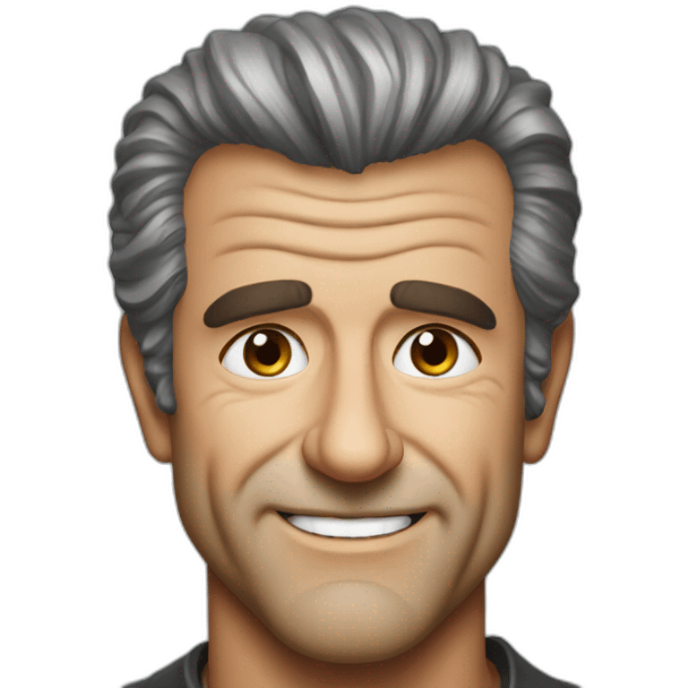 Mel Gibson portrait emoji