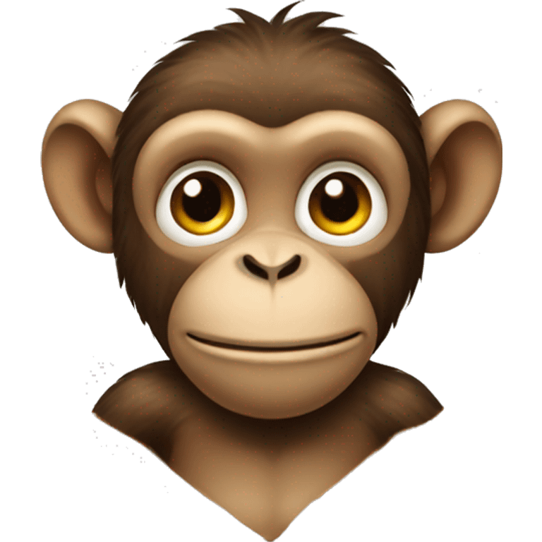 Monkey with bow emoji