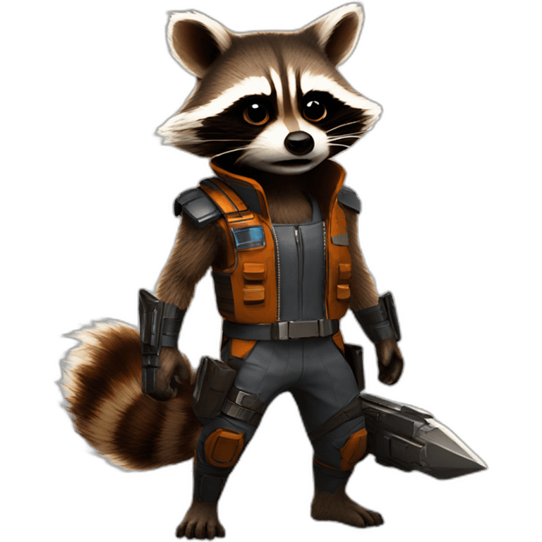 rocket raccoon emoji