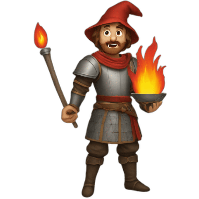 medieval fireeater emoji