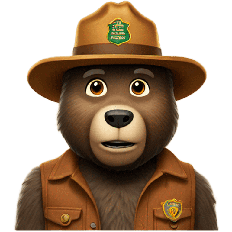 Smokey the bear emoji