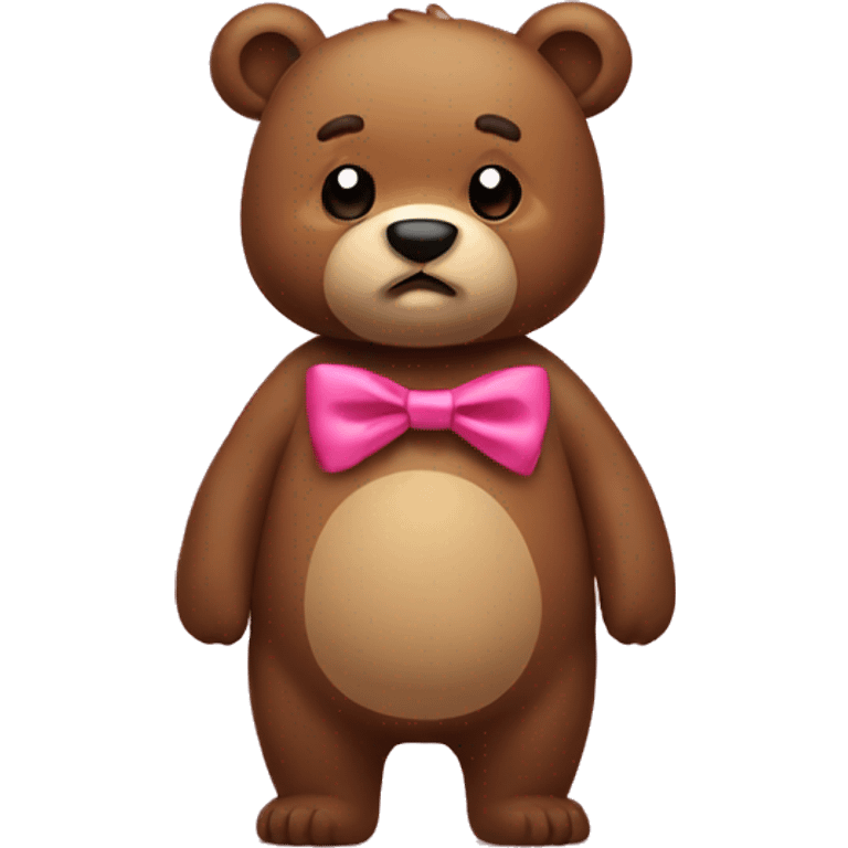 Bear with a bow emoji