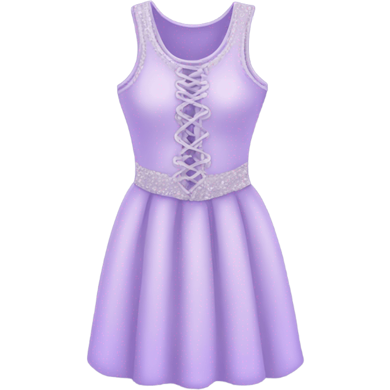 Light purple dress with laces that’s sparkly emoji