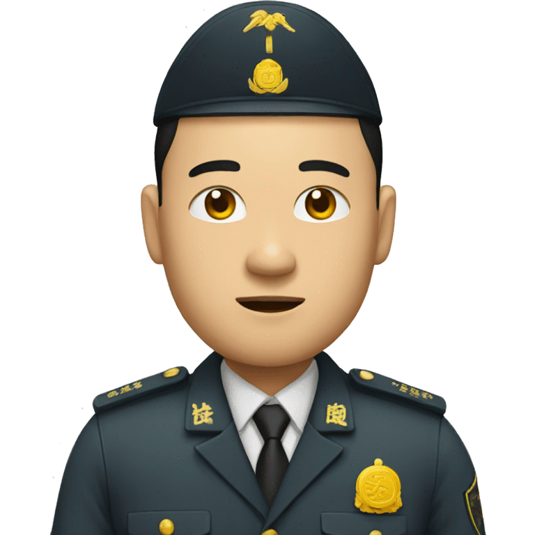 Chinese security guard emoji