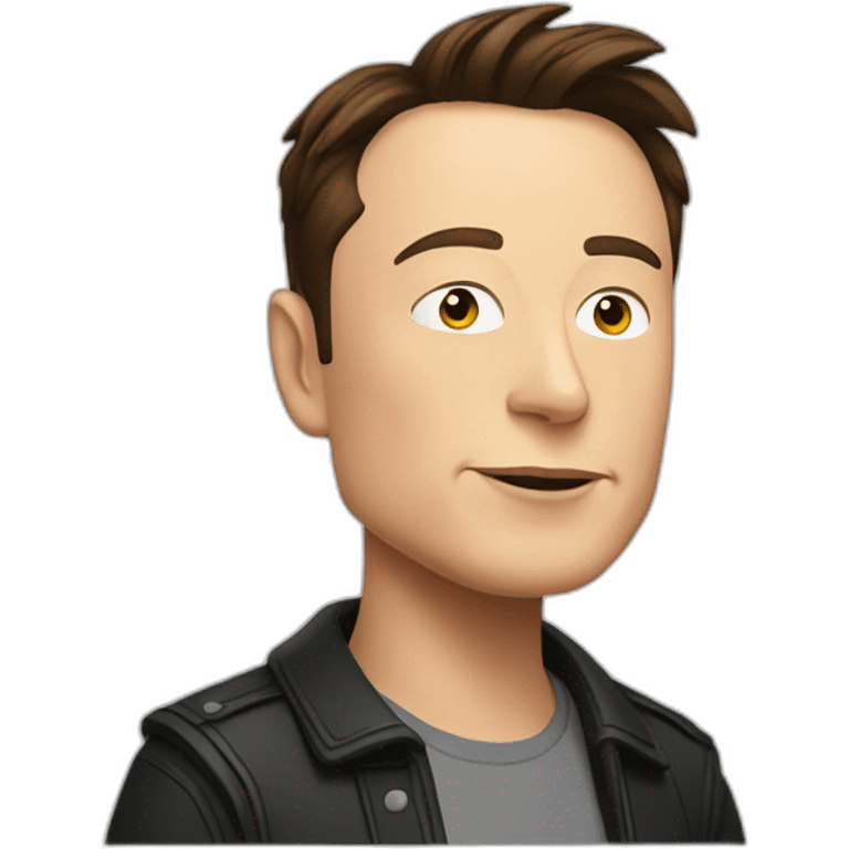 Elon musk cartoon emoji