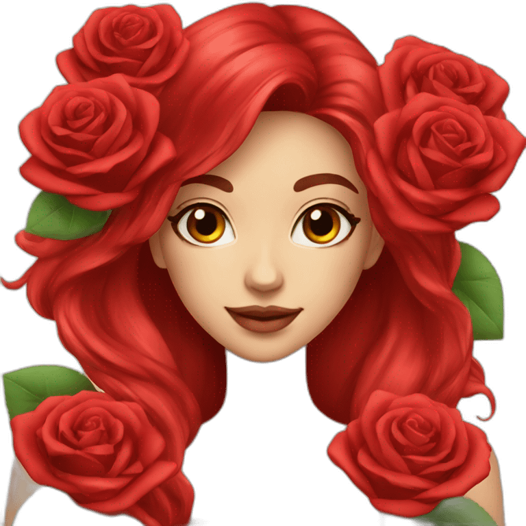 Red roses emoji