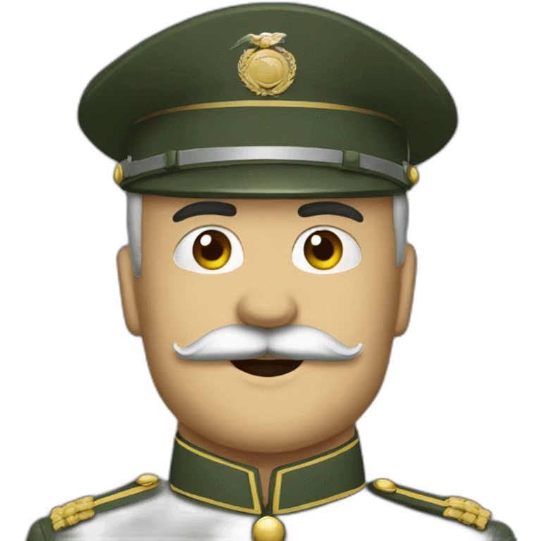 Army General with mustache emoji