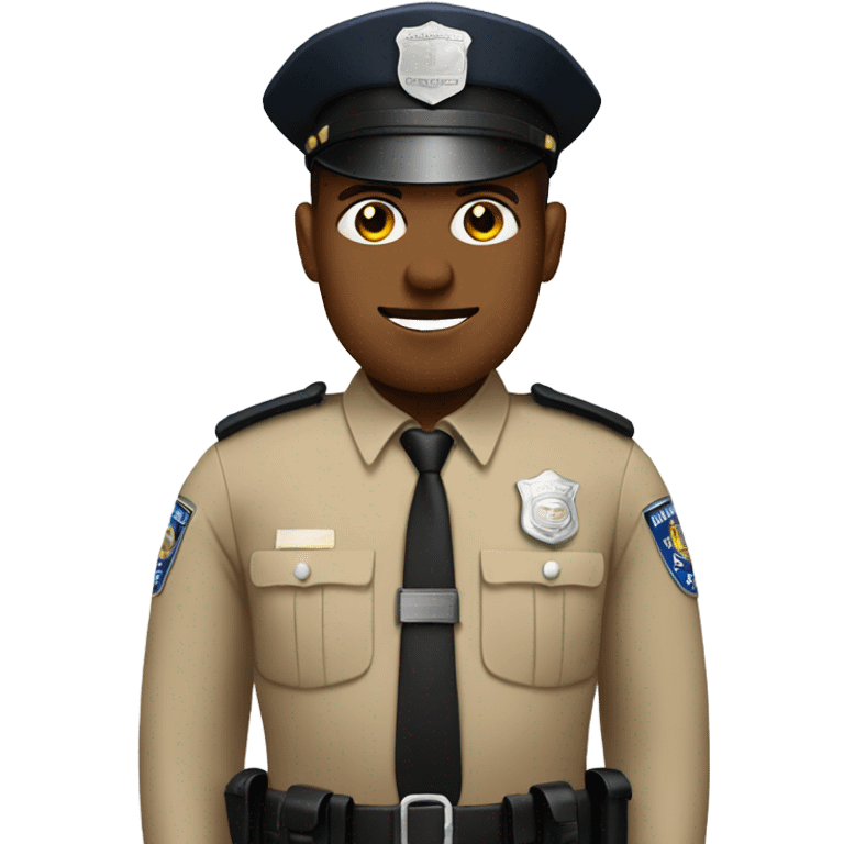 Beige police officer emoji