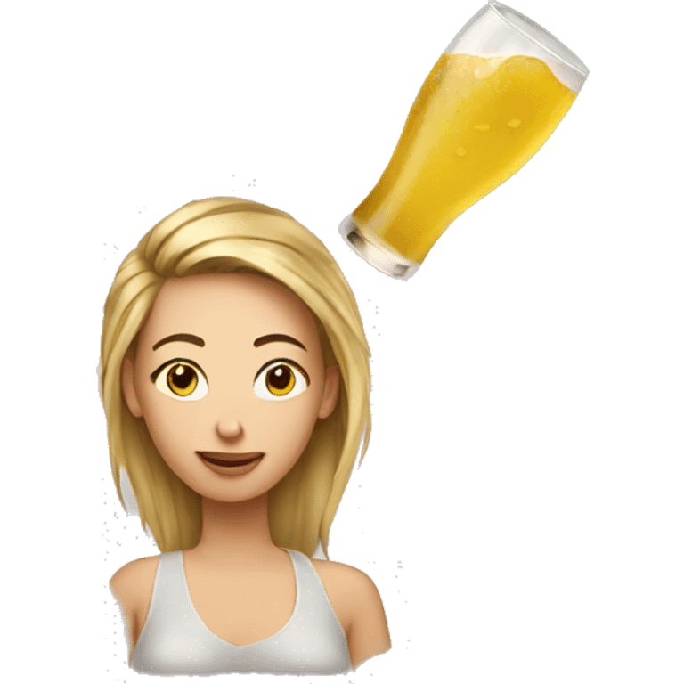 tipsy girl emoji