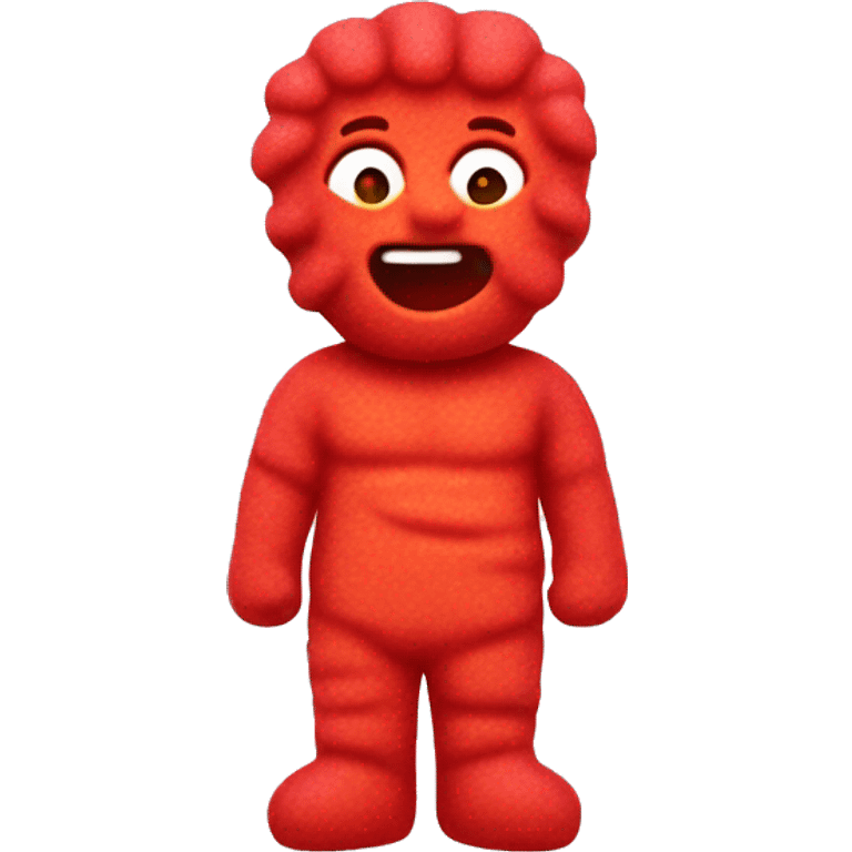 Red sour patch kid emoji