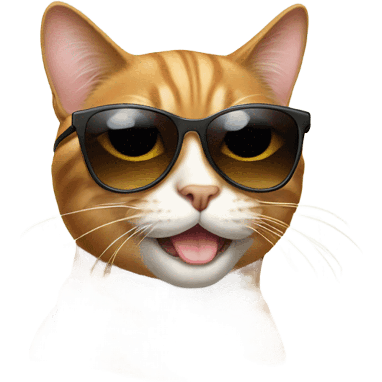 Cat with sunglasses emoji