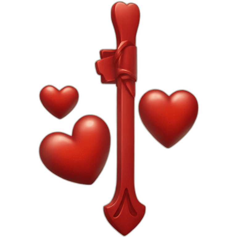 COEUR ET CROIX ROUGE  emoji