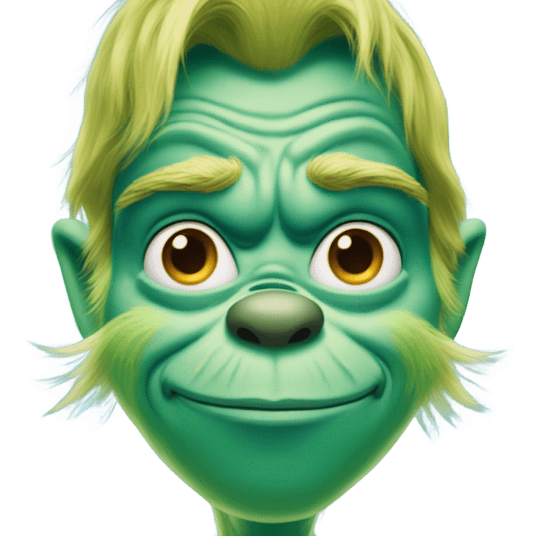 The grinch but he is blue and has a gold chain on emoji