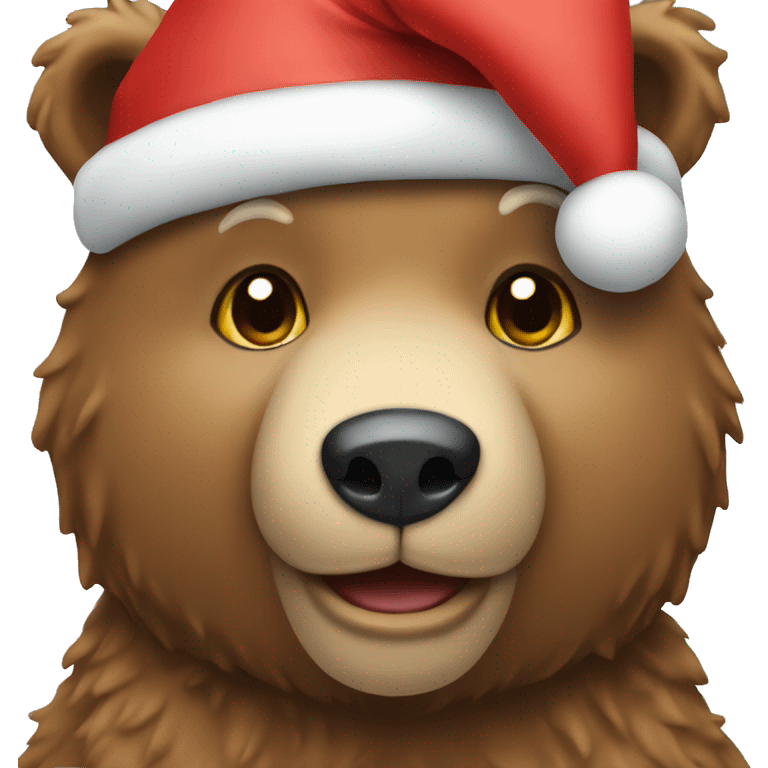 Christmas bear emoji