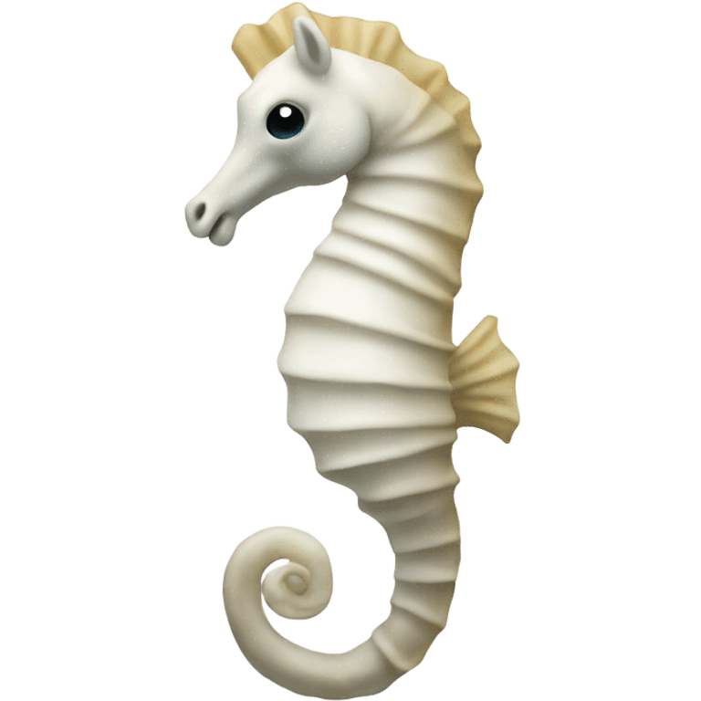 Withe sea horse emoji