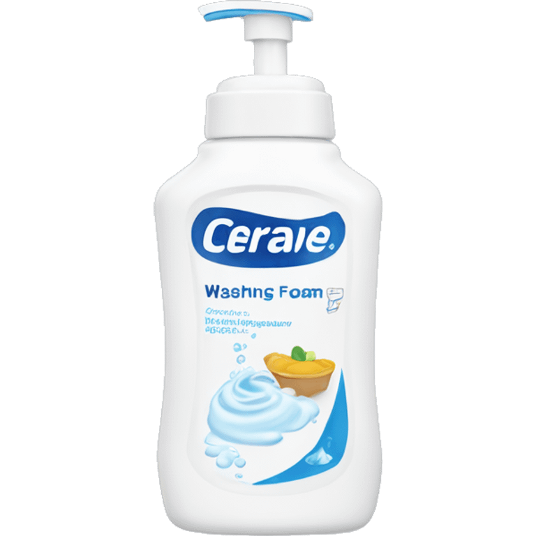 cerave washing foam bottle emoji