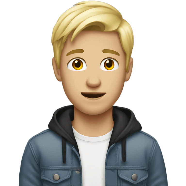 blonde teenage boy emoji