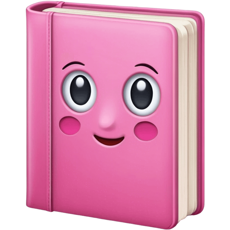 Icone book utilise couleurs rose emoji