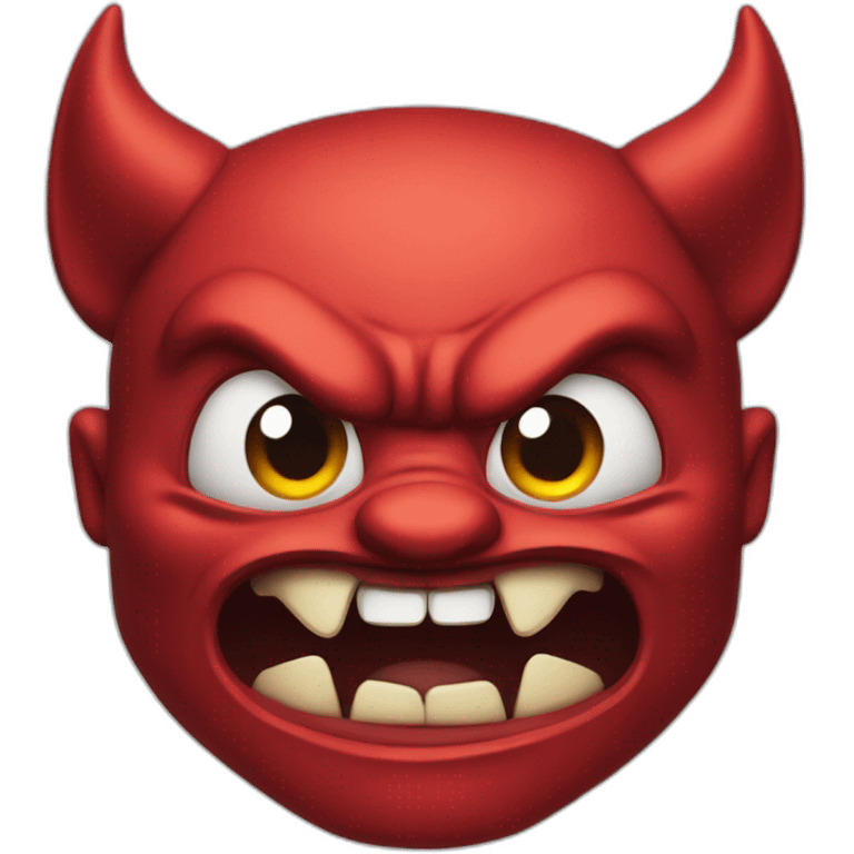 a mean devil emoji