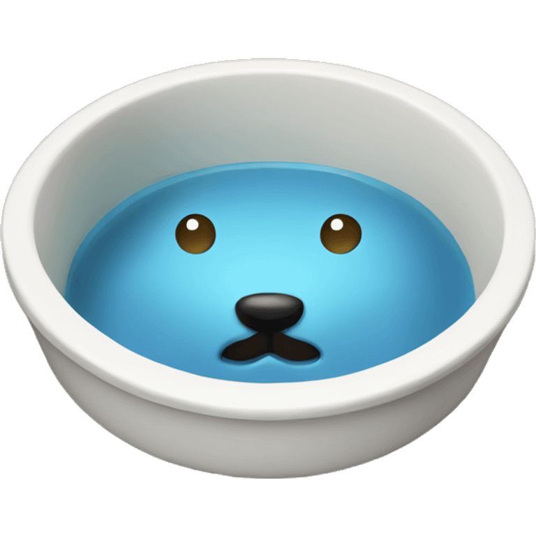 Pet bowl water emoji