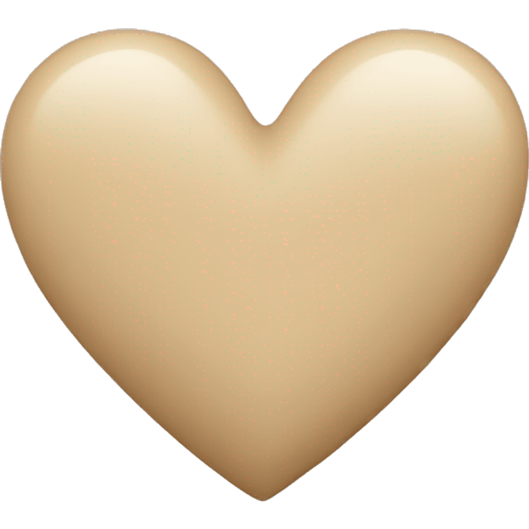 Beige heart emoji