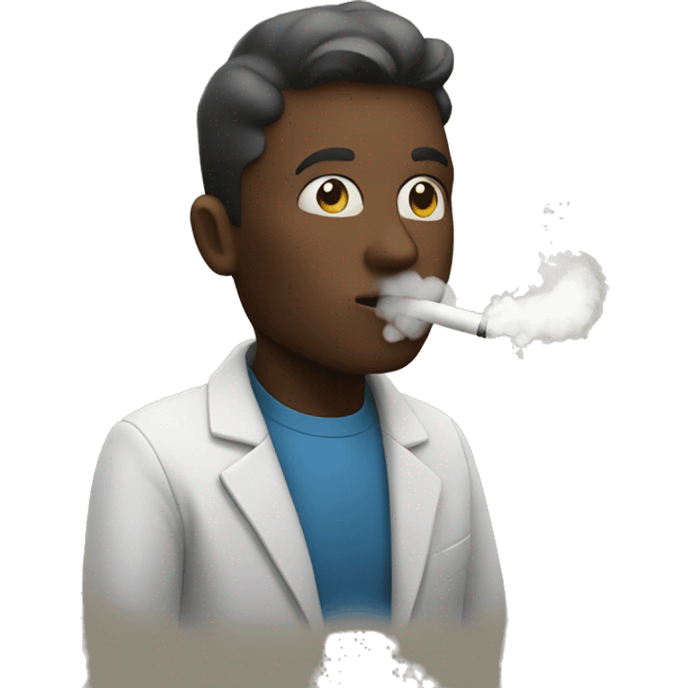 A person vaping emoji