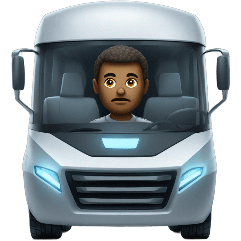 Pawn driving cyber truck  emoji