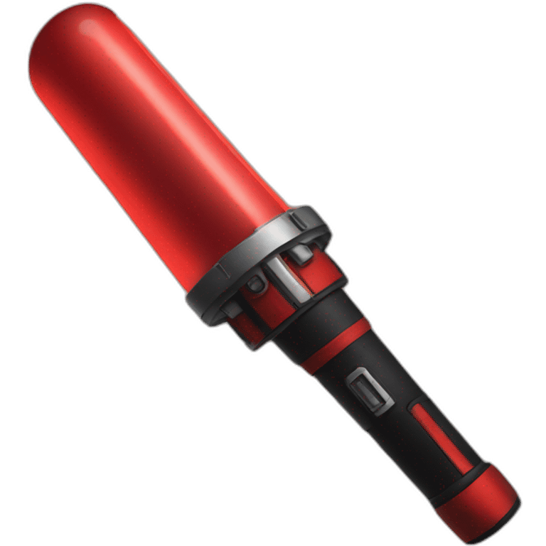 hand holding red lightsaber emoji