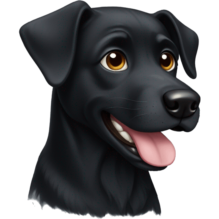 Black dog emoji