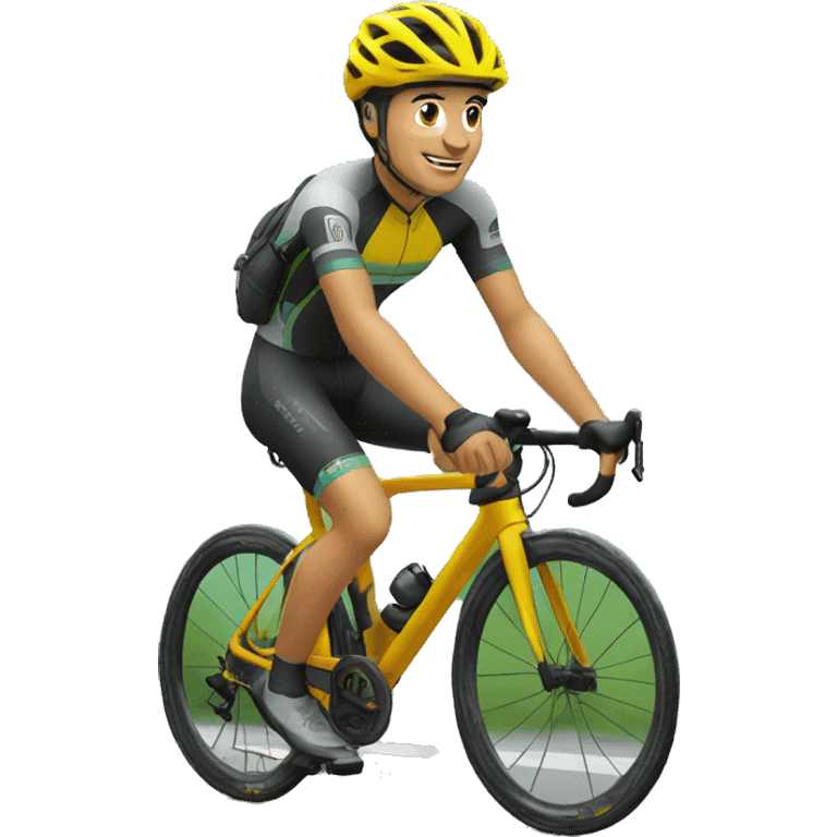 ciclista de montaña emoji