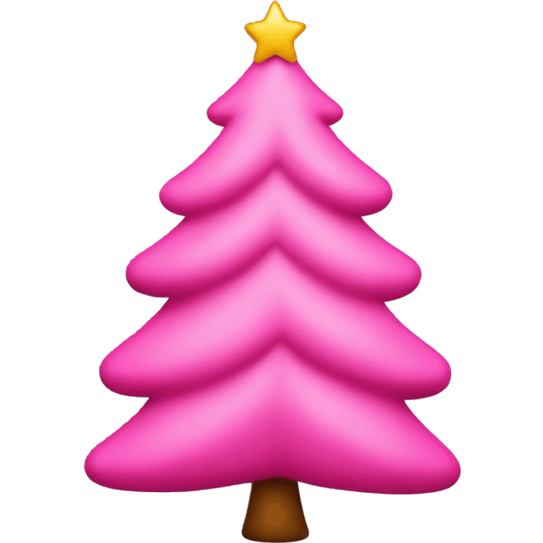 pink christmas tree emoji