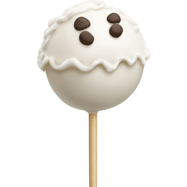 white cake pop emoji