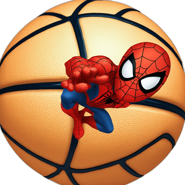 Spiderman basketball  emoji