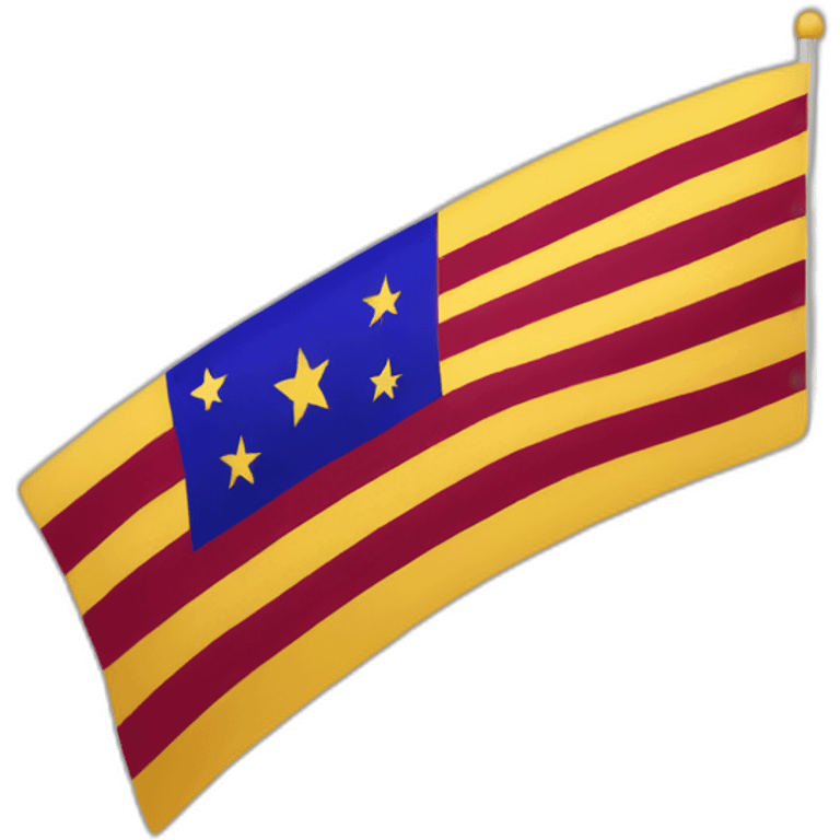 Bandera roja amarilla y morada emoji