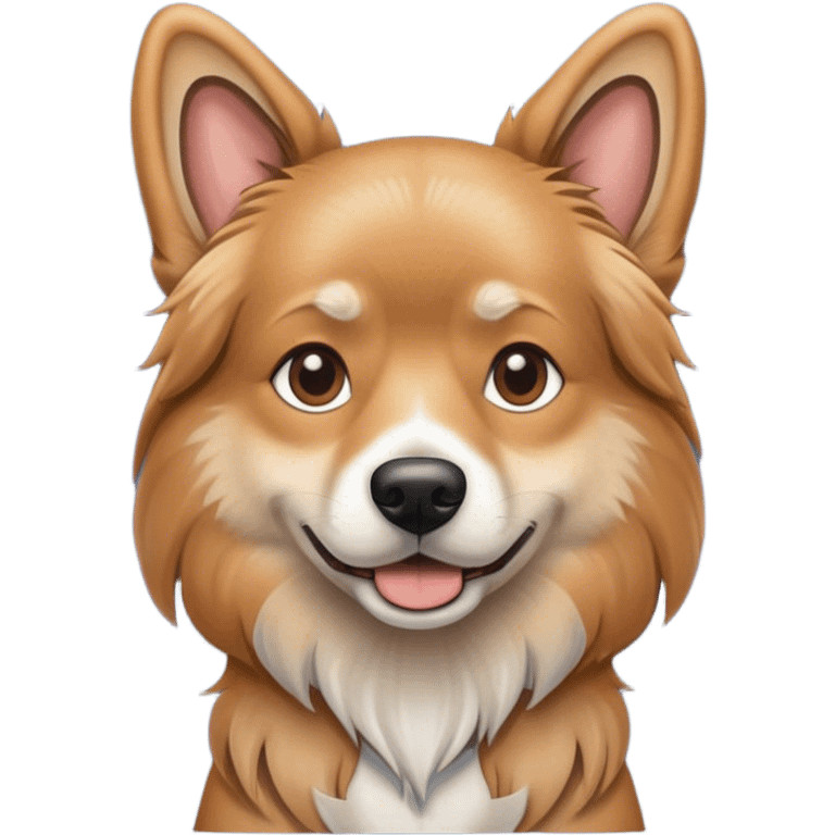 Dog in geans emoji