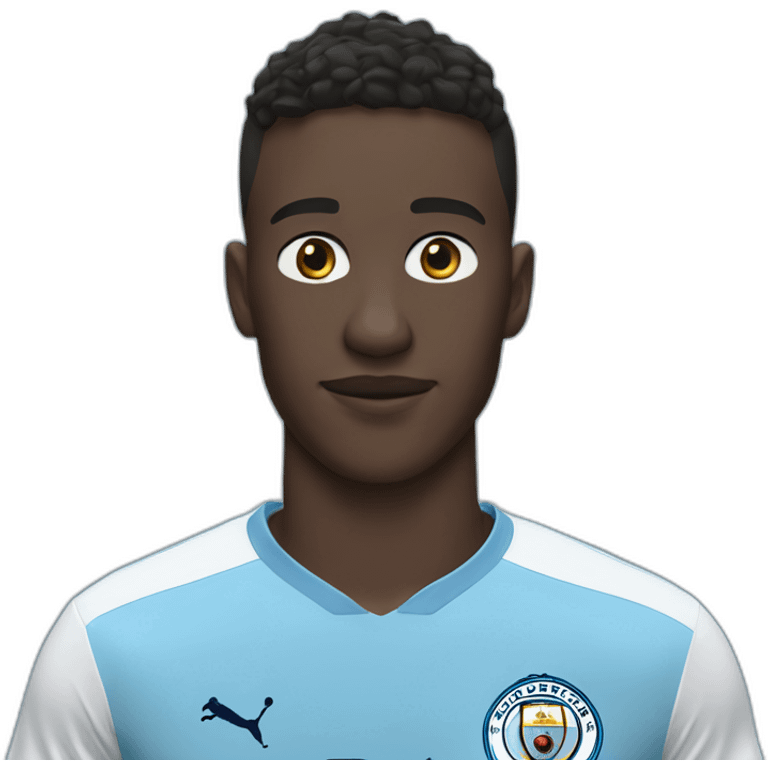 Jeremy doku in Man City shirt  emoji