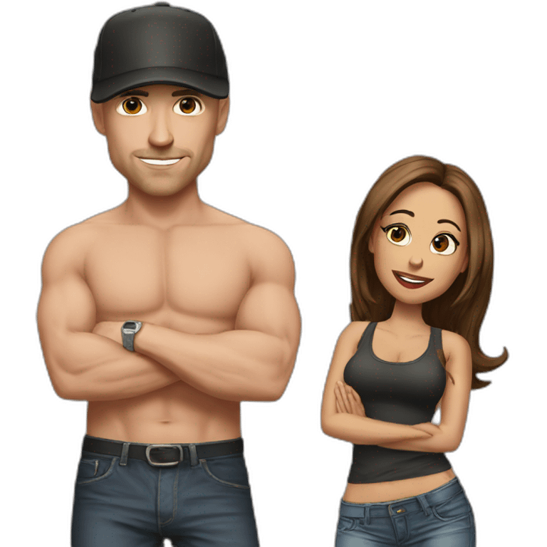 Johnny Sins and Mia emoji