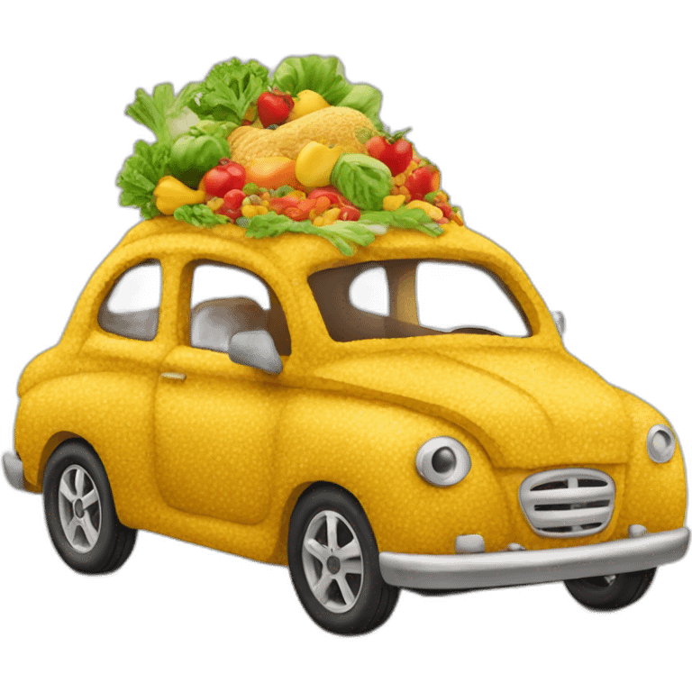 car made of food emoji